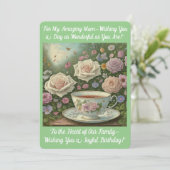 Verjaardagskaart van mama kaart (Staand voorkant)