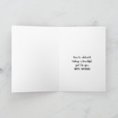 Verjaardagskaart verjaardag standaard, 5" x 7" gev kaart (Binnen)