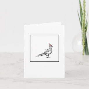 Verjaardagskaart, verjaardagsfazant, vogelkaart kaart