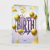 Verjaardagskaart - Verjaardagsgroet Kaart (Achterkant)