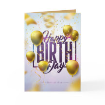 Verjaardagskaart - Verjaardagsgroet