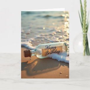 Verjaardagskaart voor aan zee kaart