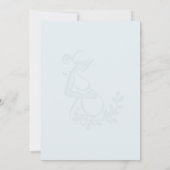 Verjaardagskaart voor baby met kinderwagen en mall kaart (Achterkant)