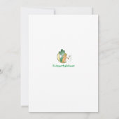 Verjaardagskaart voor babymeisje aankondiging (Achterkant)