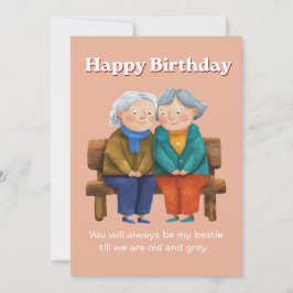 Verjaardagskaart voor beste vriend(in) kaart