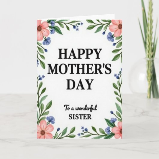 Verjaardagskaart voor Botanische Zusters Kaart (Voorkant)
