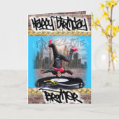 Verjaardagskaart voor broer kaart (Gele Bloem)