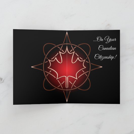 Verjaardagskaart voor Canadese Burgerschap Kaart (Binnen)