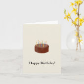 verjaardagskaart voor chocolade kaart (Gele Bloem)