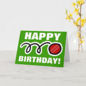  verjaardagskaart voor cricketspelers kaart (Gele Bloem)