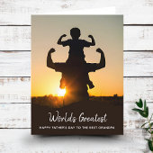 Verjaardagskaart voor de allerbeste opa met foto kaart