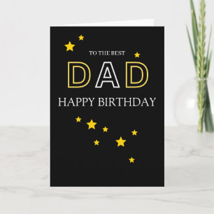 Verjaardagskaart voor de beste papa kaart