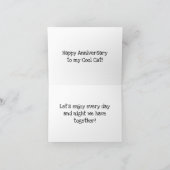 Verjaardagskaart voor de 'Cool Cat' Kaart (Binnen)