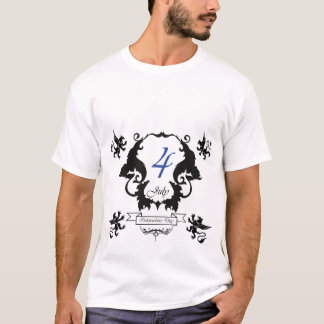 Verjaardagskaart voor de Onafhankelijkheidsdag van T-shirt