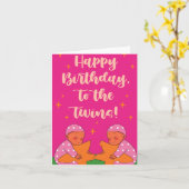 Verjaardagskaart voor de tweeling met heel veel li kaart (Gele Bloem)