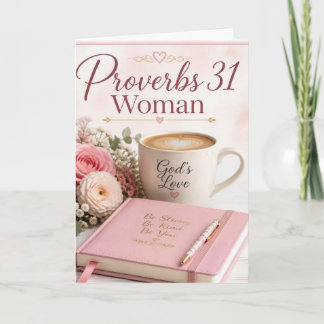 Verjaardagskaart voor de vrouw van Spreuken 31 Kaart