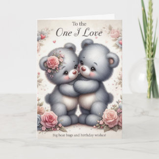 Verjaardagskaart voor degene die ik liefheb kaart