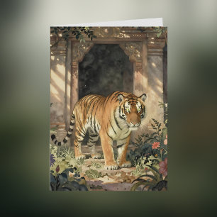 Verjaardagskaart voor echtgenoot of vriend Tijger Kaart