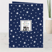 Verjaardagskaart voor een astronaut of kosmonaut kaart (Achterkant)