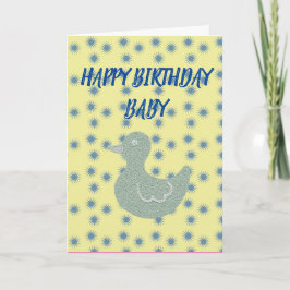 Verjaardagskaart voor een baby jongen kaart