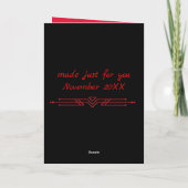 Verjaardagskaart voor een Coole Pechhond Black Lab Kaart (Achterkant)