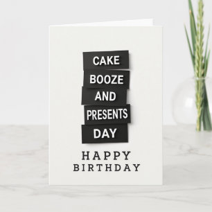 Verjaardagskaart voor een feestelijk feest kaart