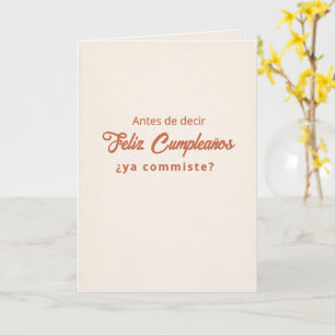Verjaardagskaart voor een gelukkig compleet jaar kaart