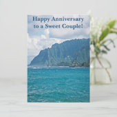 Verjaardagskaart voor een gezellige strandvakantie kaart (Staand voorkant)