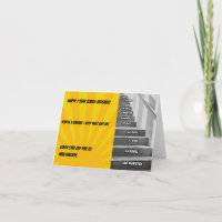 Verjaardagskaart voor één jaar nuchterheid/mijlpaa