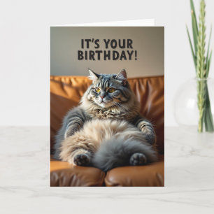 Verjaardagskaart Voor Een Kat Met Stippen Kaart
