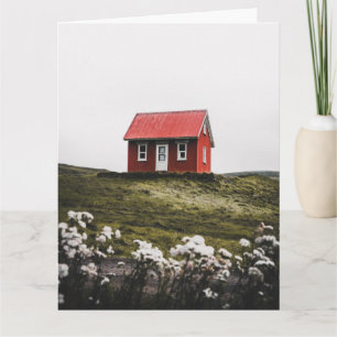 VERJAARDAGSKAART VOOR EEN KLEIN HUISJE BUITEN DE G KAART