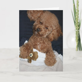 Verjaardagskaart voor een puppy kaart
