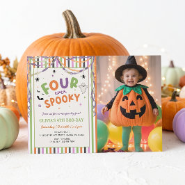 Verjaardagskaart voor een spook Halloween-feestje  Kaart