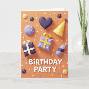 Verjaardagskaart voor een Whimsical Feestje Kaart