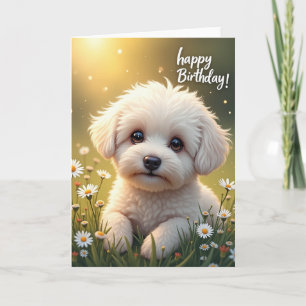 Verjaardagskaart voor een Zonnige Pup Kaart