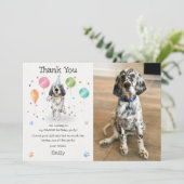 Verjaardagskaart voor Engelse Setter Puppy Hond Be Kaart (Staand voorkant)