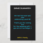 Verjaardagskaart voor gamer bedankt Editable (Achterkant)