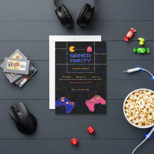 “Verjaardagskaart voor gamers – Episch feestniveau Feestdagenkaart