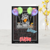 Verjaardagskaart voor gedetineerden kaart (Gele Bloem)