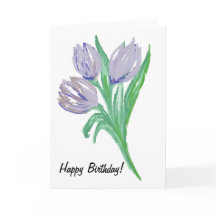 Verjaardagskaart voor haar 5" x 7" gevouwen wenska