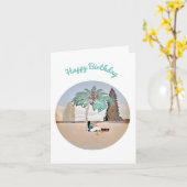 Verjaardagskaart voor haar kaart (Gele Bloem)