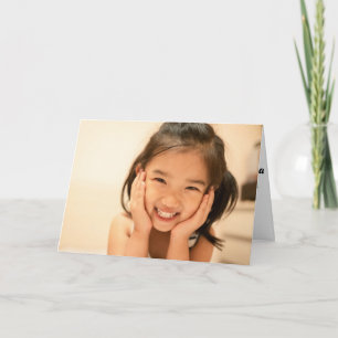 Verjaardagskaart voor haar mooie speciale foto kaart