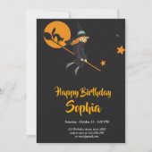 Verjaardagskaart voor heks en kat kaart (Voorkant)