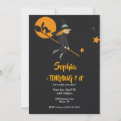 Verjaardagskaart voor heks en kat kaart (Voorkant)