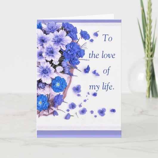 Verjaardagskaart voor hem van 'Aan de liefde van m Feestdagen Kaart (Voorkant)