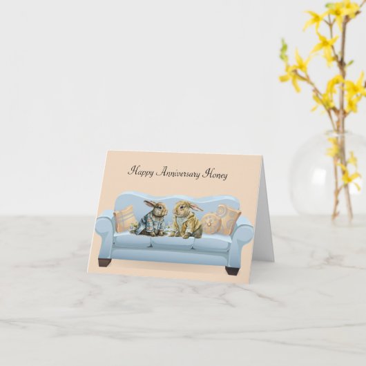 Verjaardagskaart voor het huwelijksjubileum met ko kaart (Gele Bloem)