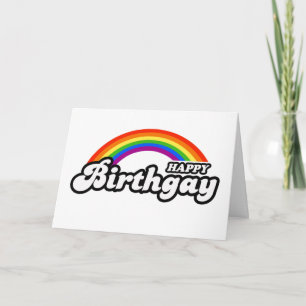 Verjaardagskaart voor homoseksuelen kaart