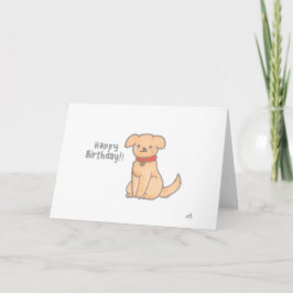 Verjaardagskaart voor honden bedankkaart