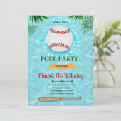 verjaardagskaart voor honkbalpoelen kaart (Staand voorkant)