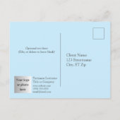 Verjaardagskaart voor hypotheekverstrekker met fot briefkaart (Achterkant)